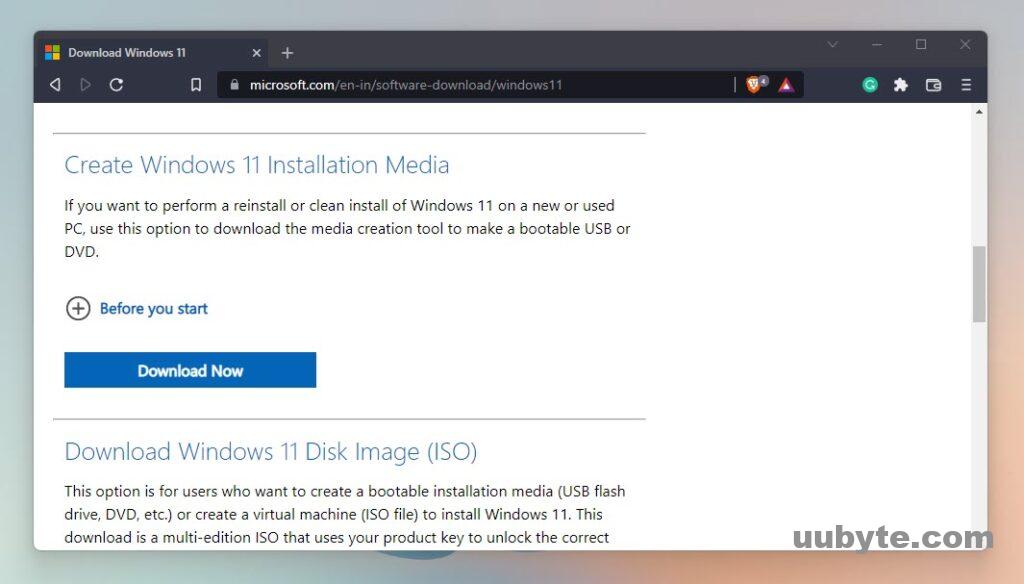 Windows 11 Media Creation Tool: Create a setup USB stick or ISO file