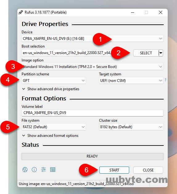 Create Bootable USB