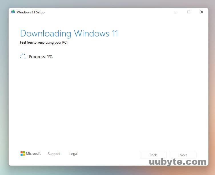 Downloading Windows 11