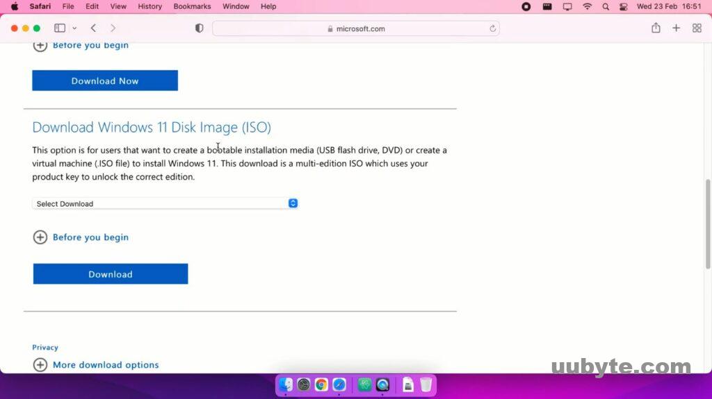 1. Download Windows 11 ISO image
