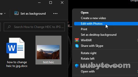 Edit the HEIC in Photo Editing app