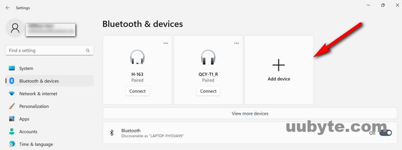 add bluetooth device windows 11