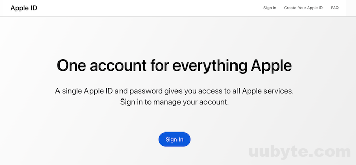 apple id login screen