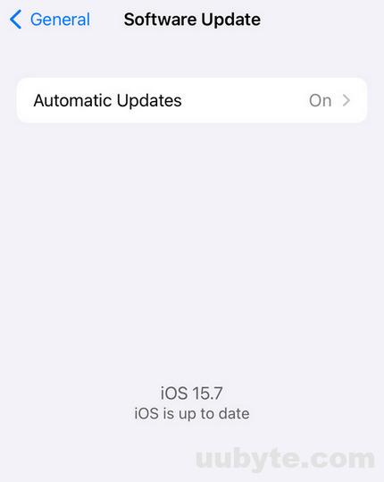 ios up to date