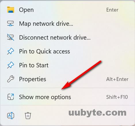 show more options windows 11 menu