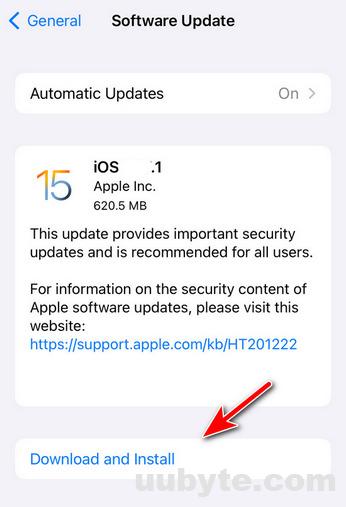 install ios update