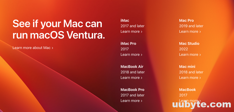 macos ventura compatible devices