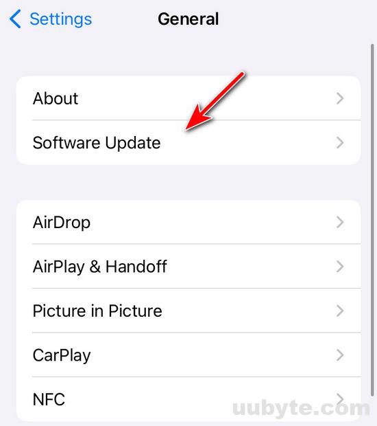 software update on iphone