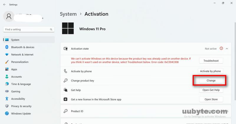 windows 11 activation window