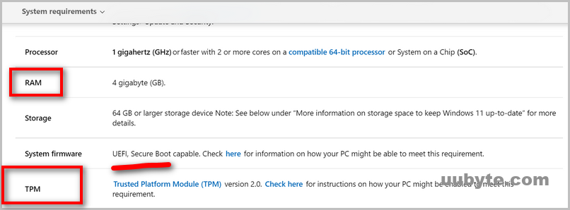 windows 11 system requirements