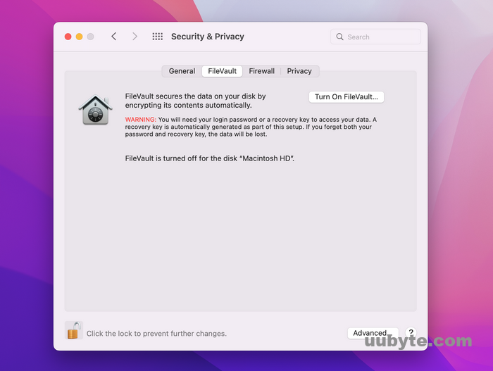 filevault on mac