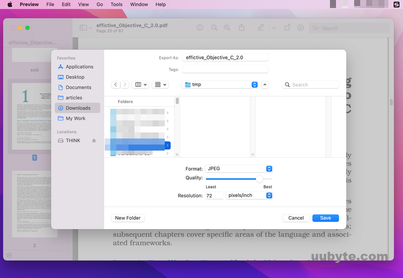 how to convert pdf file to jpg on mac