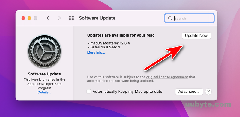 software update macos