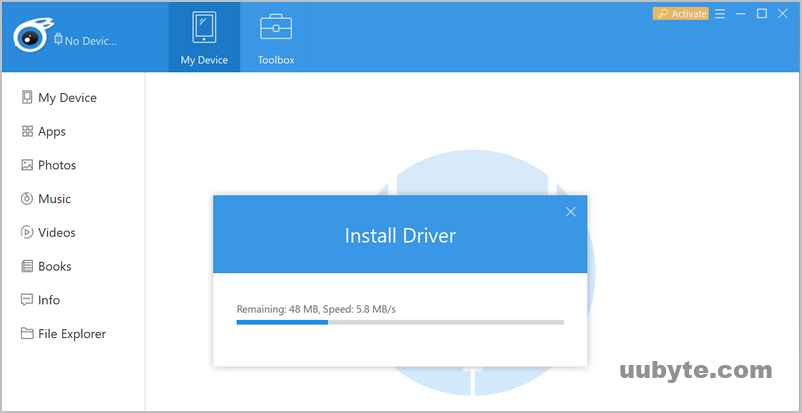 itools install driver