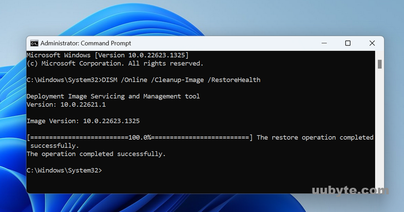 restore heath command windows 11