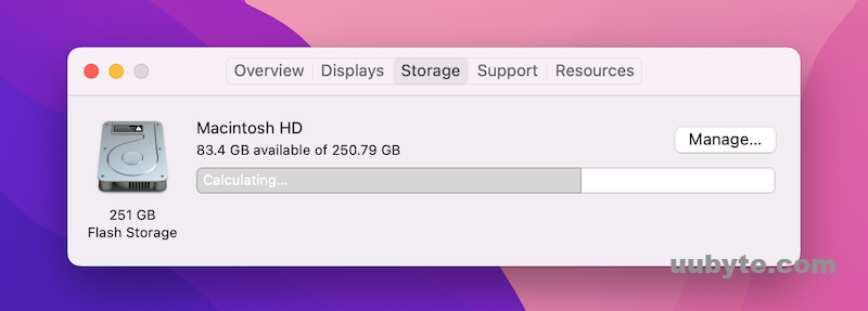 manage storage on mac