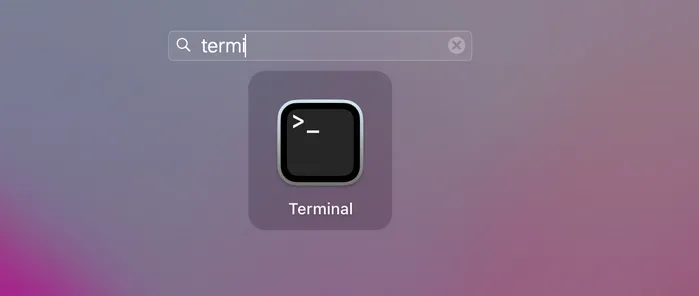 open terminal on mac