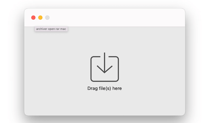 open rar mac archiver app