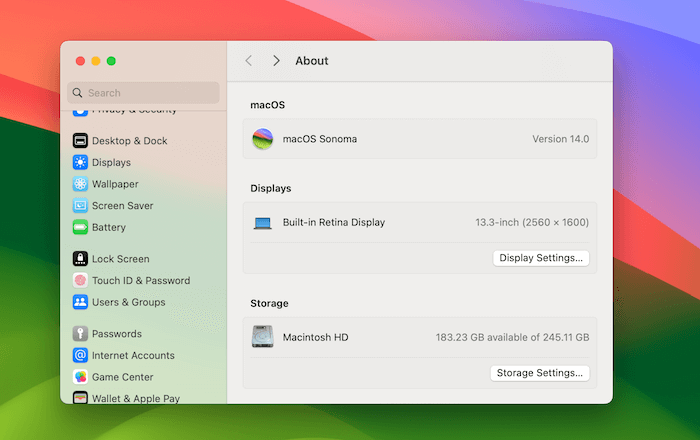 storage settings mac sonoma
