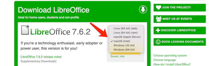 download libreoffice