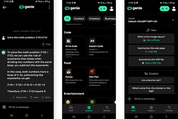 genie chat app