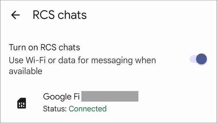 google rcs chats
