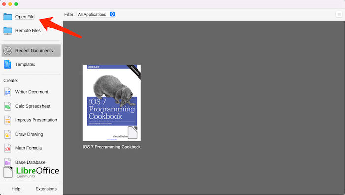libreoffice open file on mac