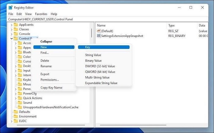 registry editor