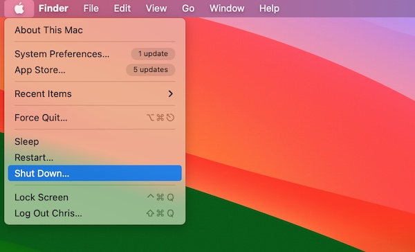 shutdown mac