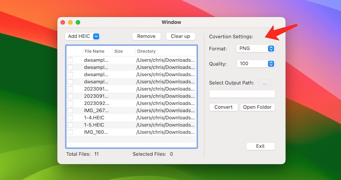 tunesbro heic converter for mac png output