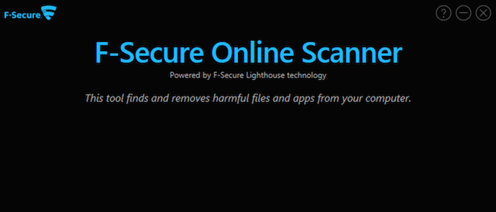 F Secure Online Scanner