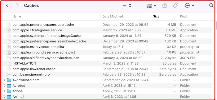 system cache mac