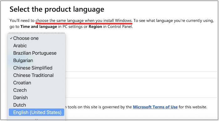 windows 11 choose language
