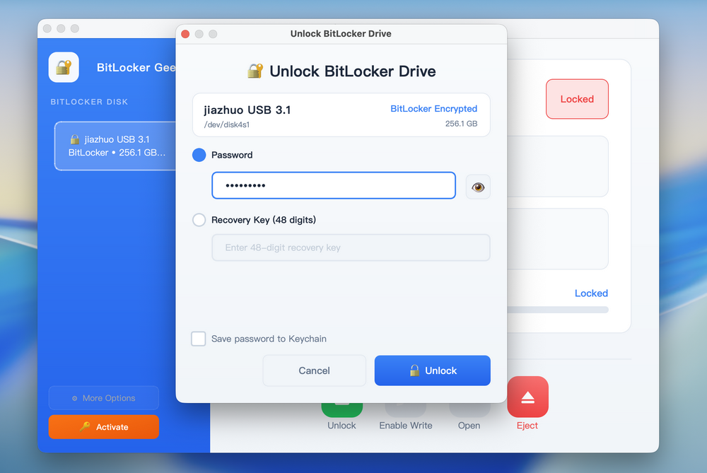 BitLocker Drive on Mac