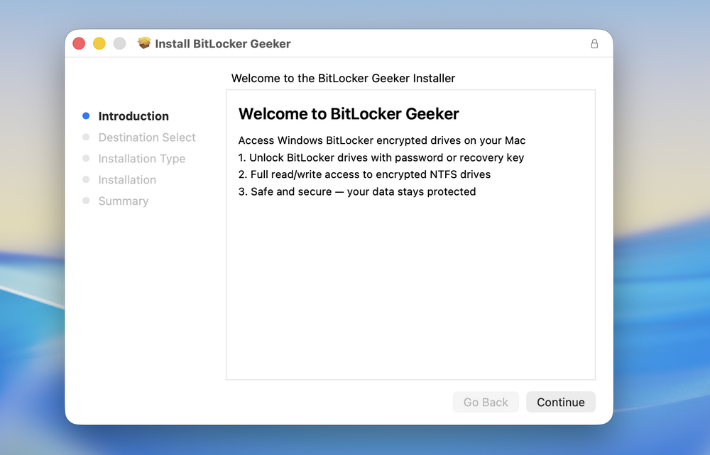 Open BitLockerGeeker App