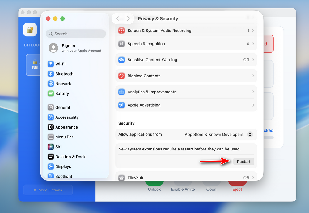 BitLocker Drive on Mac