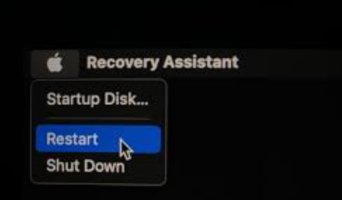 restart mac from macos recovery