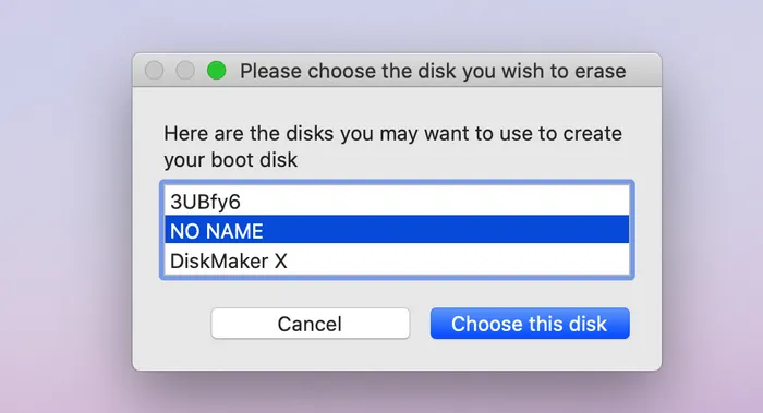 Create macOS High Sierra Bootable USB Diskmakerx