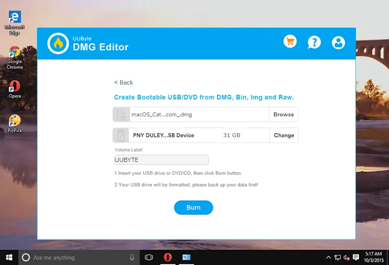 Dmg to usb on windows Dmg to usb on windows