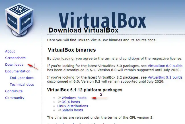 Download VirtualBox