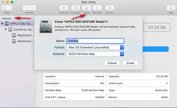 Erase Disk Utility