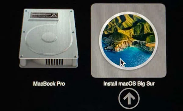 Install macOS Big Sur from USB