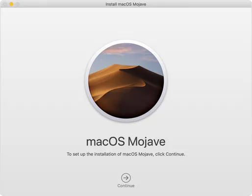 Install macOS Mojave