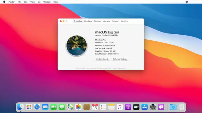 macOS Big Sur Installed
