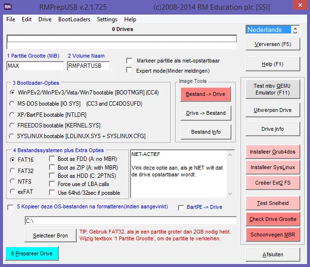 RMPrepUSB Image Burner