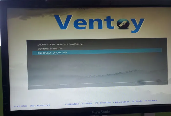 Boot from Ventory USB
