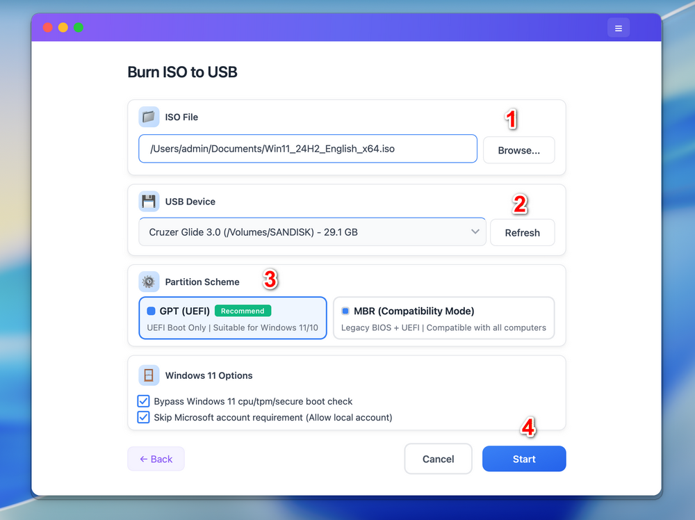 UUByte ISO Editor Burn