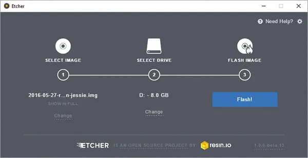 Etcher ISO Burning USB