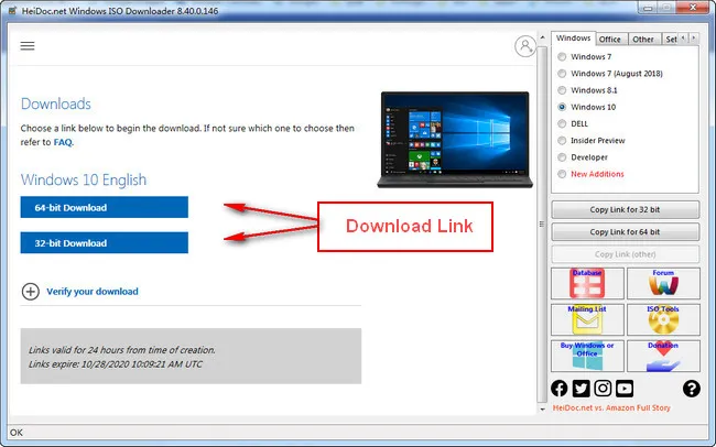 Windows 10 ISO Downloader HeiDoc.net