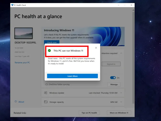 Windows 11 System Check